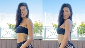 De biquíni fio-dental, ex-BBB Pocah vira de costas e rebola muito - Instagram