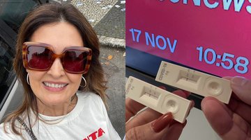 Fátima Bernardes diz que testou negativo para Covid-19 e fãs alertam: “Positivo” - Instagram