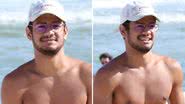 Fora do BBB, Gabriel Santana atrai fotógrafos em passeio sem camisa no Rio - Fabricio Pioyani / AgNews