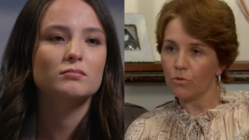 Larissa Manoela e sua mãe, Silvana Taques - Reprodução/ TV Globo e SBT