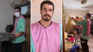 Enzo Celulari, filho de Claudia Raia e Edson Celulari, ajuda a limpar casa de mulher que perdeu tudo: "Nada igual" - Reprodução/Youtube