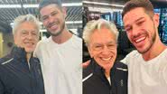 José Loreto tem encontro inesperado com Caetano Veloso na academia: 'Ídolo' - Reprodução/Instagram