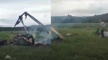 Helicóptero cai em fazenda no Sul de Minas e deixa três mortos - Reprodução/ Instagram