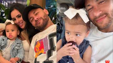 Neymar compartilha momento carinhoso com a filha Mavie: 'Grude' - Reprodução/Instagram