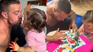 Rafael Cardoso e a filha caçula, Helena - Reprodução/Instagram