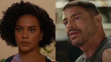 Fátima (Bella Campos) e César (Cauã Reymond) de Vale Tudo - Reprodução/Globo