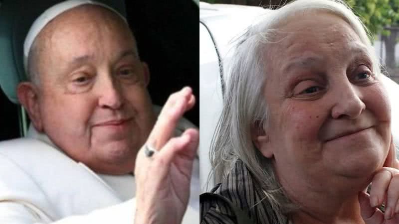 Papa Francisco e María Elena Bergoglio - Reprodução/Instagram/X