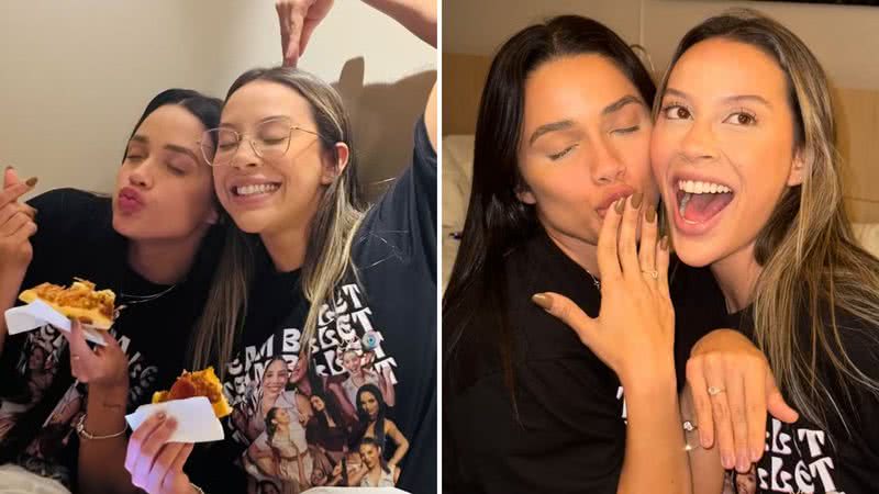 Romance? Ex-BBBs Eva e Renata trocam alianças em encontro: 'Minha vidona' - Reprodução/Instagram