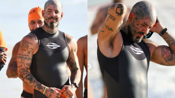 Foto de Tico Santa Cruz na praia chama atenção pelo detalhe: 'Zoom foi inevitável' - Dan Delmiro/Agnews