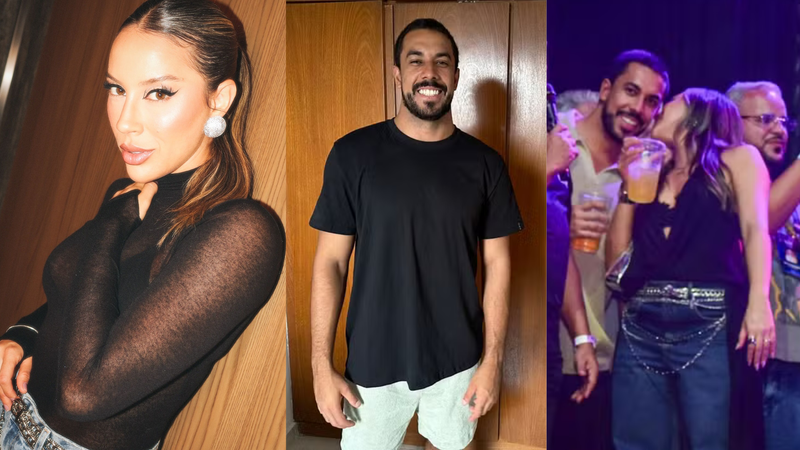 Renata, campeã do BBB 25 é vista trocando carícias com Maike; veja detalhes - Reprodução edes sociais/ Edu Araújo/AgNews