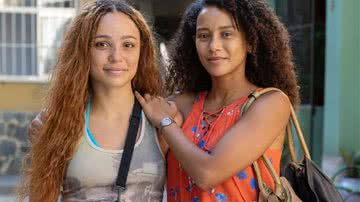 Letícia Vieira contracena com Taís Araújo, que a ajuda a mudar de vida na trama - Reprodução/Globo