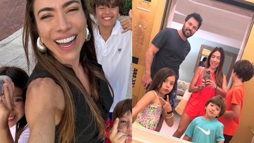 Patrícia Abravanel publica clique raro em família e caçula aparece com pose inusitada: 'Controlar' - Reprodução/ Instagram