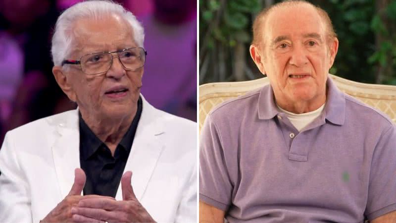 Renato Aragão participa de homenagem à Carlos Alberto de Nóbrega no Domingão - Reprodução/Globo