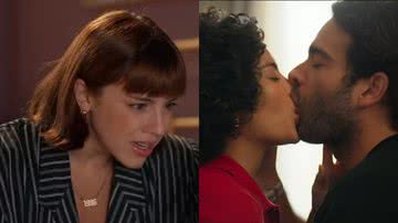 Solange (Alice Wegmann), Fátima (Bella Campos) e Afonso (Humberto Carrão) de Vale Tudo - Reprodução/Globo
