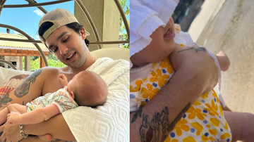 Luan Santana compartilha registro raro e mostra filha conhecendo o mar pela primeira vez - Reprodução/ Instagram