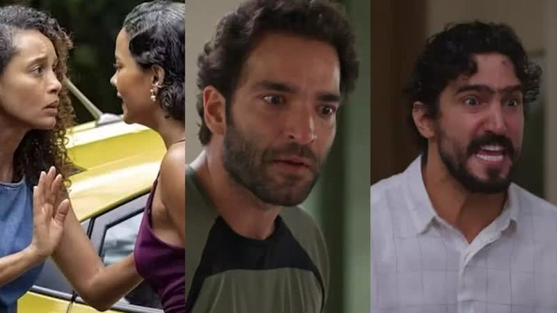 Raquel (Taís Araujo), Fátima (Bella Campos), Afonso (Humberto Carrão) e Ivan (Renato Góes) de Vale Tudo - Reprodução/Globo