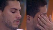 BBB22: Arthur Aguiar chora e ganha consolo de Naiara Azevedo: "Você não é assim" - Reprodução / TV Globo