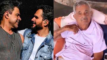 Seu Francisco Camargo, pai de Zezé di Camargo e Luciano, aparece andando - Reprodução/Instagram
